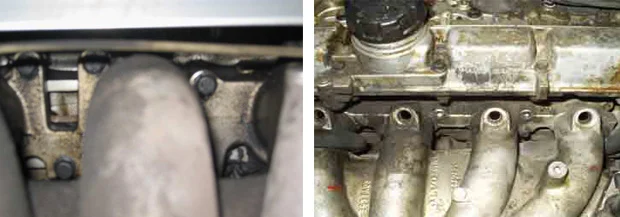 снятие спускного коллектора вольво